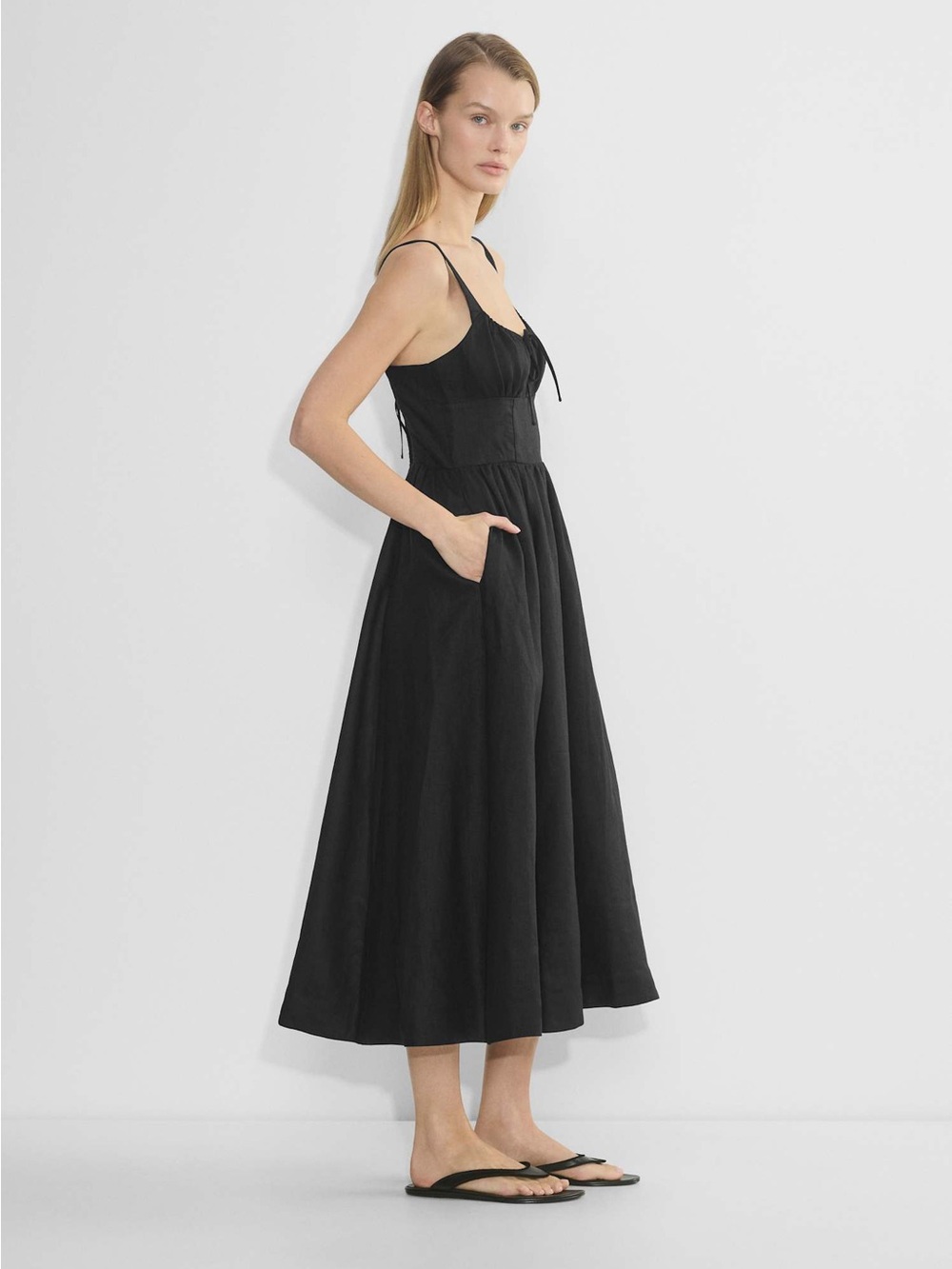 Aritzia Wilfred Vienna Linen Dress